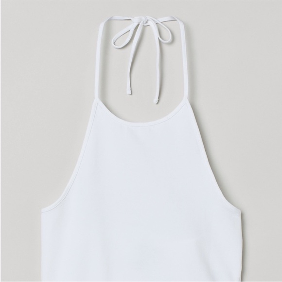 H&m white halterneck crop top - Picture 5 of 5